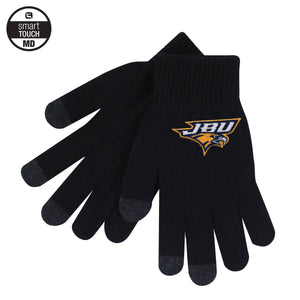 iText Smart Touch Knit Gloves by LogoFit, Black