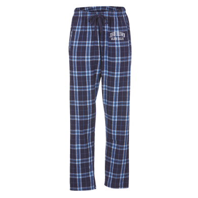 Haley Flannel Pant, Navy/Columbia Blue