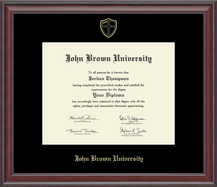 Church Hill Embossed Diploma Frame, Gold With Black Matte #355856