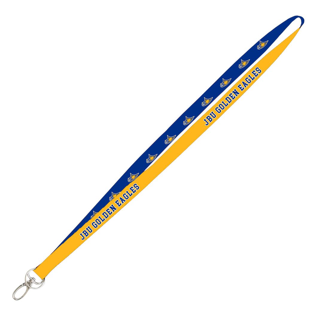Spirit Newport Lanyard with Lobster Claw, Navy/Gold