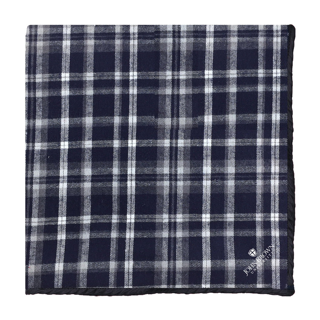 Premium Flannel Blanket, Navy/White